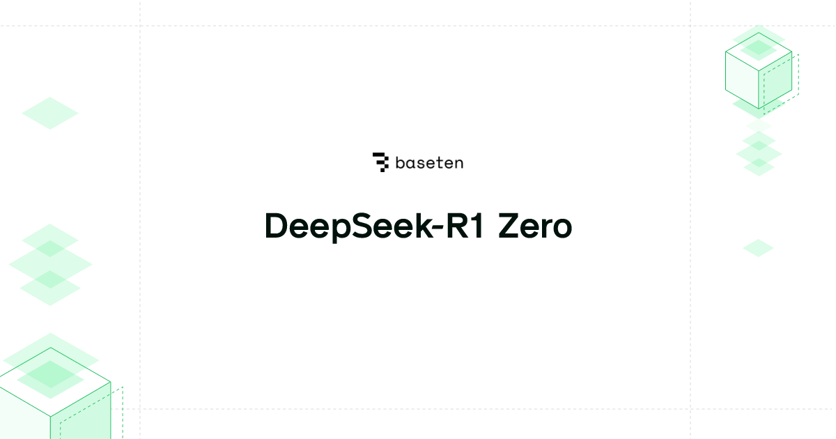 DeepSeek-R1 Zero | Model library