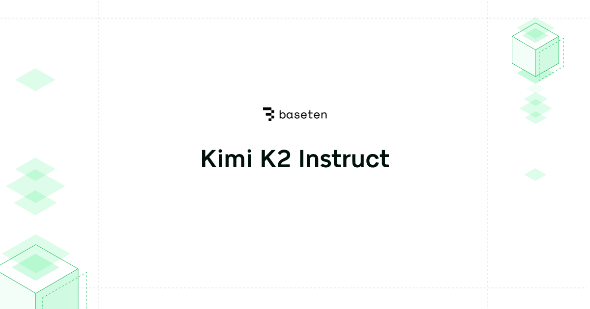 Kimi K2 Instruct | Model library