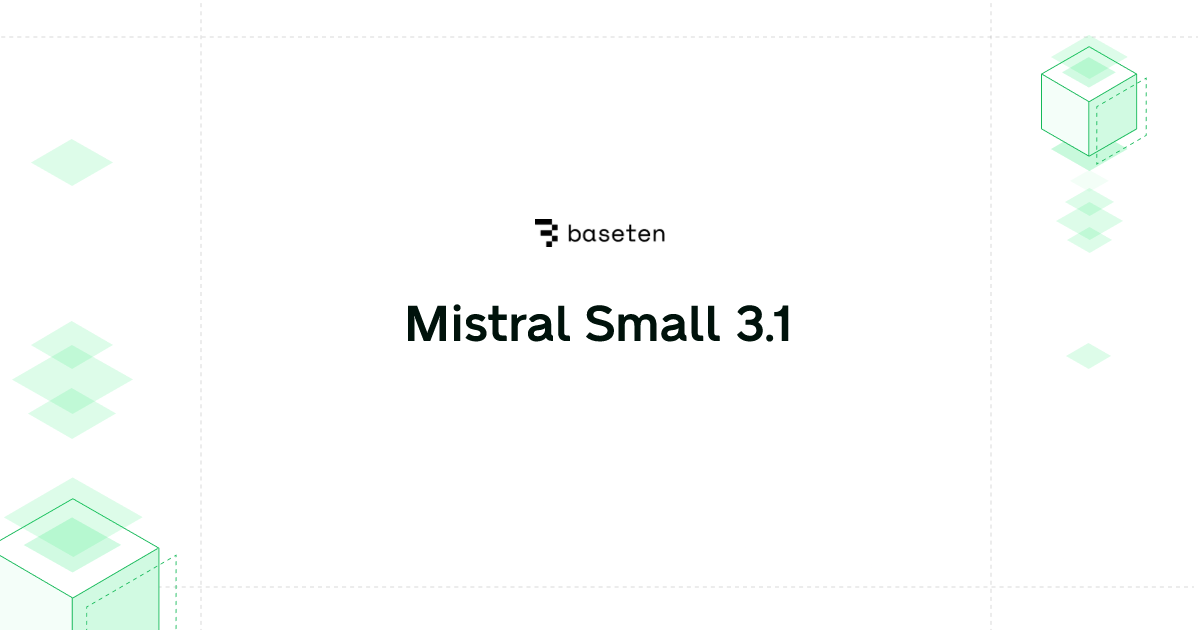 Mistral Small 3.1 | Model library
